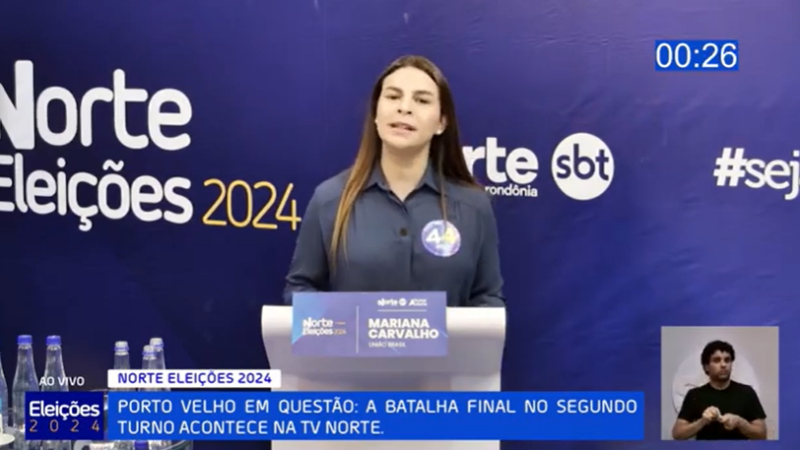 PORTO VELHO: Candidata destacou suas propostas de Plano de Governo durante o Debate da TV Norte