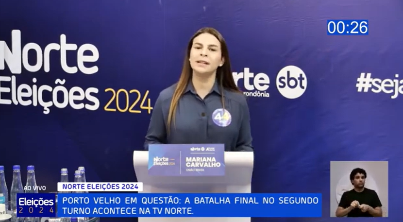 PORTO VELHO: Candidata destacou suas propostas de Plano de Governo durante o Debate da TV Norte